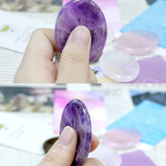 Amethyst & Rose Quartz Worry Stones (Set of 2)