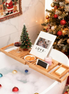 Adjustable Bamboo Bathtub Caddy Tray