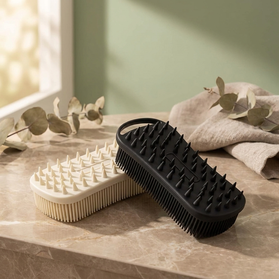 2-in-1 Silicone Exfoliating Body Scrubber (Set of 2)