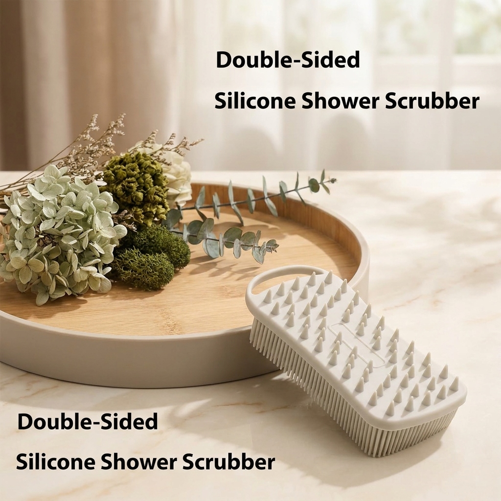 2-in-1 Silicone Exfoliating Body Scrubber (Set of 2)