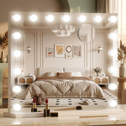 Hollywood Vanity Mirror with 17 LED Lights & 10X Magnification