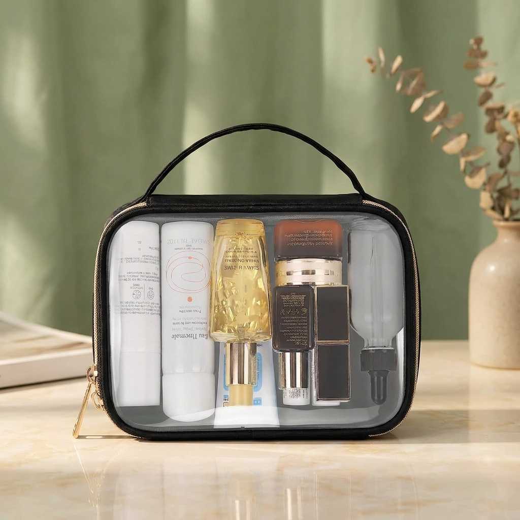 Clear PVC Toiletry Bag Set (3 Pack)