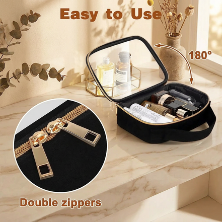 Clear PVC Toiletry Bag Set (3 Pack)