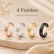 Magnetic Therapy Slimming Tail Ring for Lymphatic Drainage and Energy Wellness - Anti-Snoring Sleep Aid Jewelry for All Genders