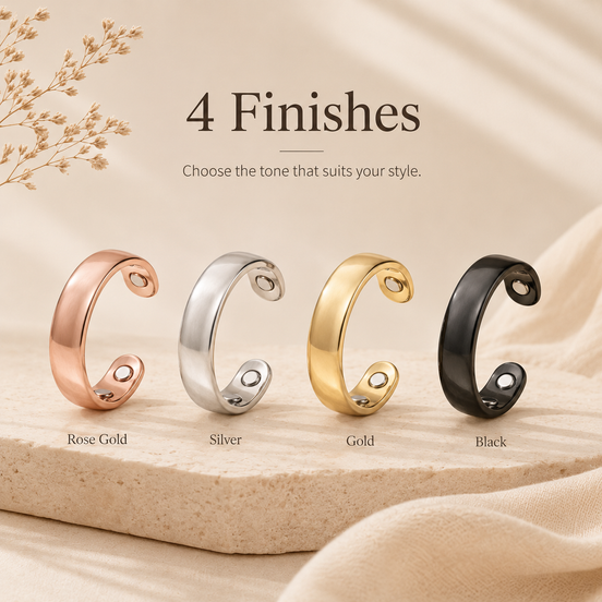 Magnetic Therapy Slimming Tail Ring for Lymphatic Drainage and Energy Wellness - Anti-Snoring Sleep Aid Jewelry for All Genders