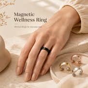 Magnetic Therapy Slimming Tail Ring for Lymphatic Drainage and Energy Wellness - Anti-Snoring Sleep Aid Jewelry for All Genders