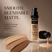 NYX PROFESSIONAL MAKEUP Can'T Stop Won'T Stop Foundation, 24H Full Coverage Matte Finish - Buff