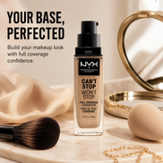 NYX PROFESSIONAL MAKEUP Can'T Stop Won'T Stop Foundation, 24H Full Coverage Matte Finish - Buff