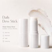 Daily Dew Stick, Cooling Highlighter Stick for Dewy Skin, Gives Your Complexion a Radiant Glow, Vegan & Cruelty-Free, Iridescent