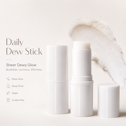 Daily Dew Stick, Cooling Highlighter Stick for Dewy Skin, Gives Your Complexion a Radiant Glow, Vegan & Cruelty-Free, Iridescent