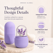 Reusable Ice Roller for Face & Eyes | Premium Facial Ice Mold for Skin Care | Face Cooling Roller for Refreshing Glow