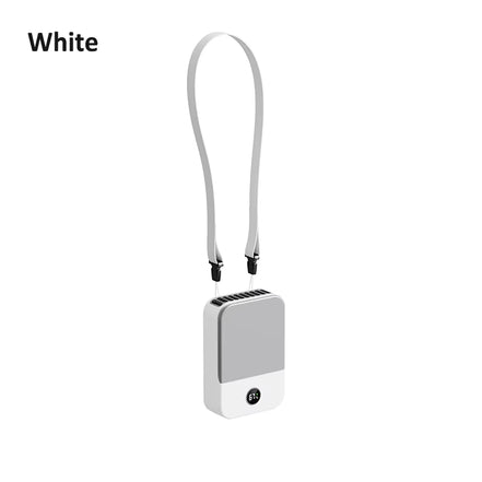 Bladeless Hanging Neck & Waist Fan – 3-Speed, USB Rechargeable 