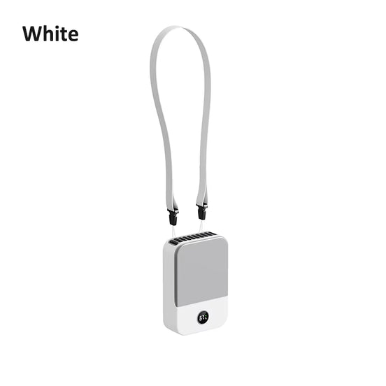 Bladeless Hanging Neck & Waist Fan – 3-Speed, USB Rechargeable 