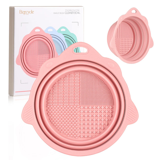 Foldable Silicone Makeup Brush Cleaner Bowl