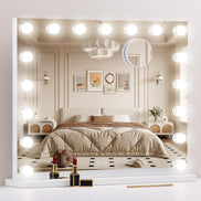 Hollywood Vanity Mirror with 17 LED Lights & 10X Magnification