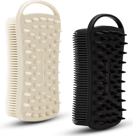 2-in-1 Silicone Exfoliating Body Scrubber (Set of 2)