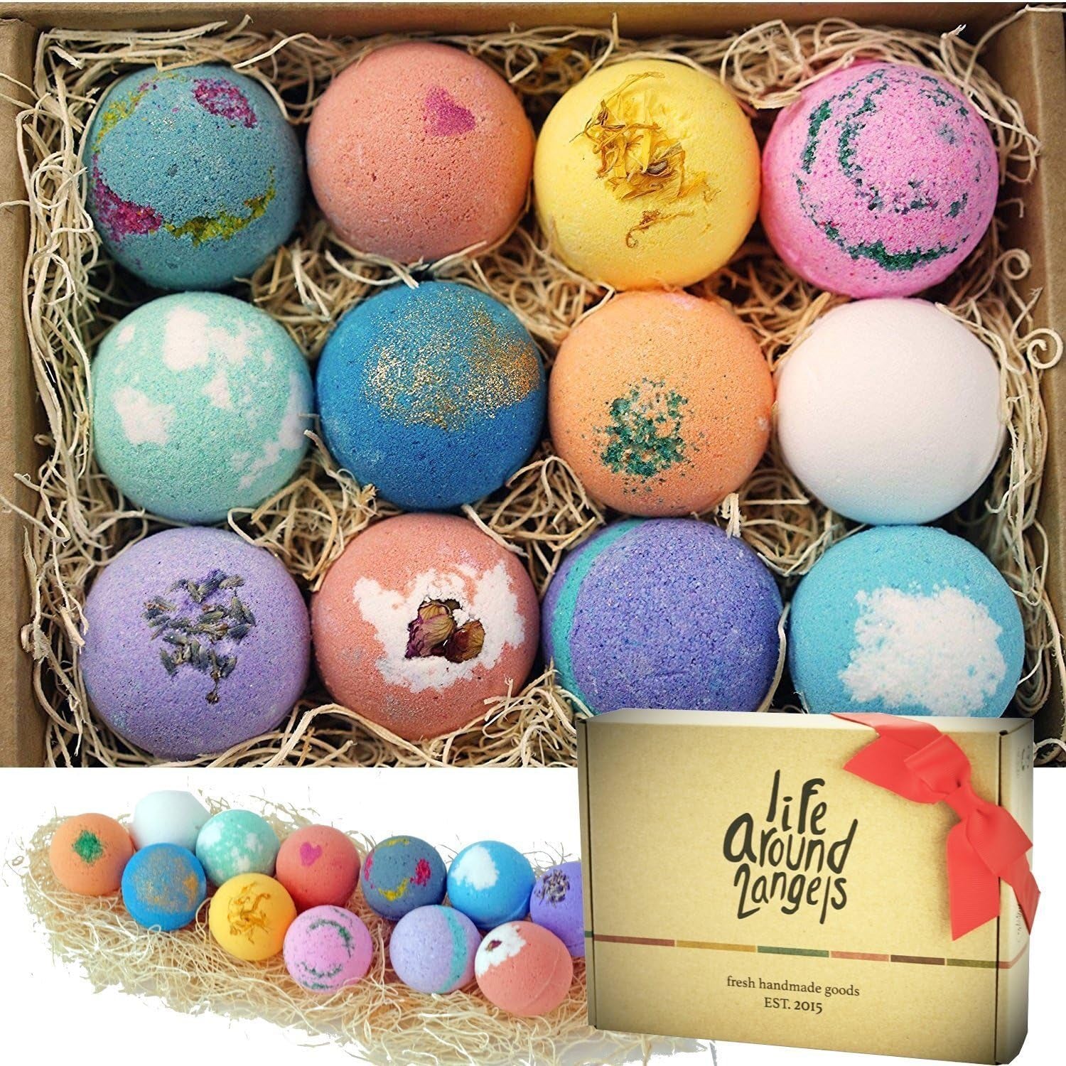 12-Piece Moisturizing Bath Bomb Gift Set