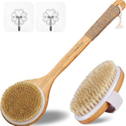 Wooden Dry Body Brush Set