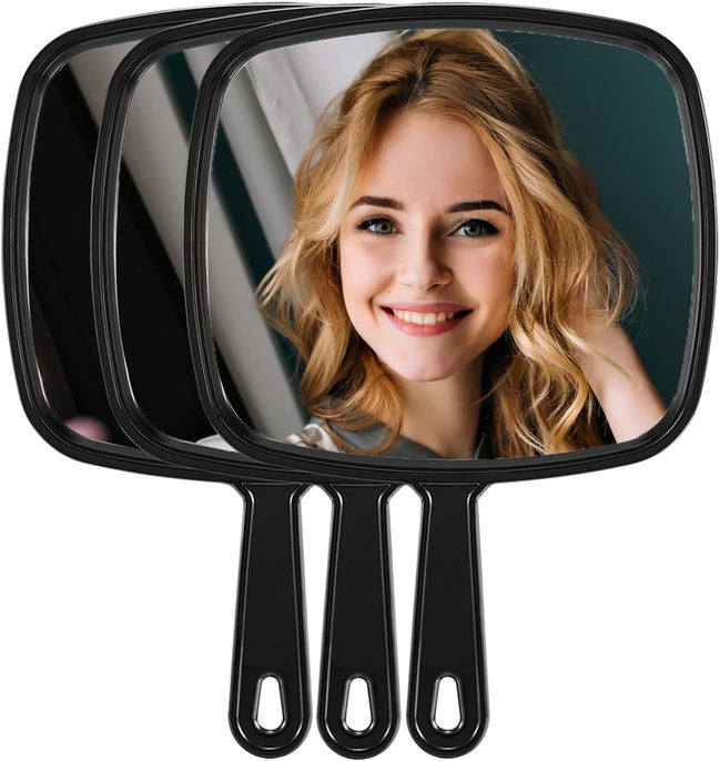 Extra-Large Handheld Salon Mirror – 3 Pack