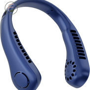 360° Twistable Bladeless Neck Fan – 5-Speed, USB Rechargeable