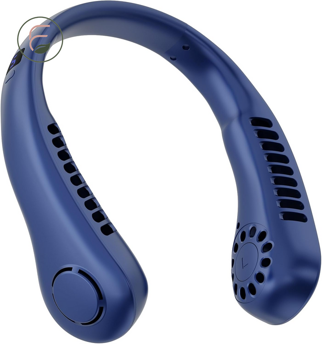 360° Twistable Bladeless Neck Fan – 5-Speed, USB Rechargeable